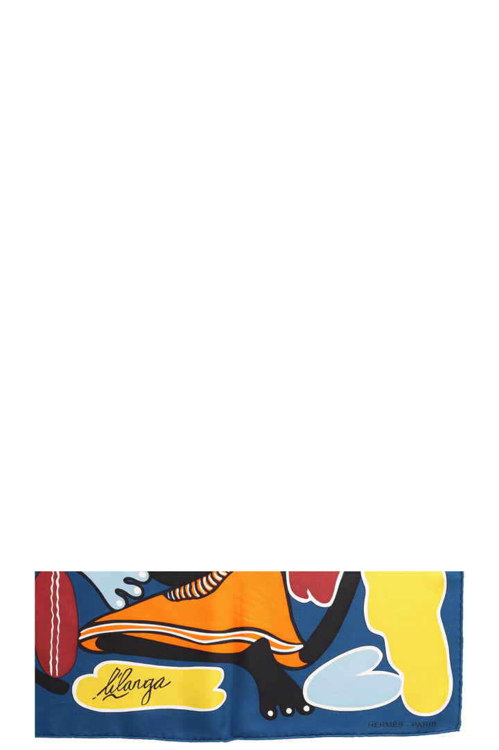 HERMÈS Lilanga Carré 90 Silk Multicolor