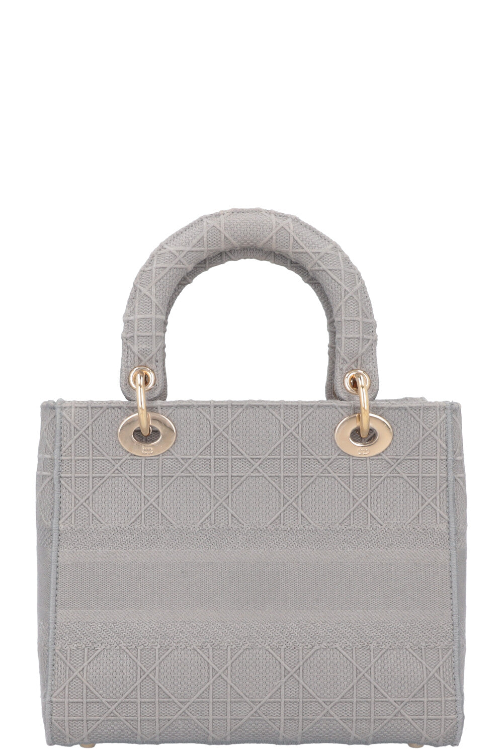 CHRISTIAN DIOR Lady D-Lite Cannage Canvas Grey