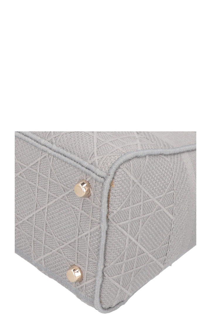 CHRISTIAN DIOR Lady D-Lite Cannage Canvas Grey