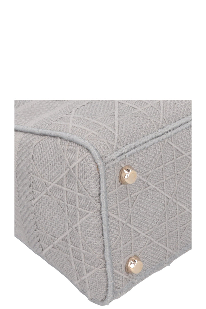 CHRISTIAN DIOR Lady D-Lite Cannage Canvas Grey