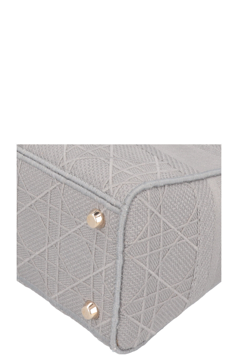 CHRISTIAN DIOR Lady D-Lite Cannage Canvas Grey