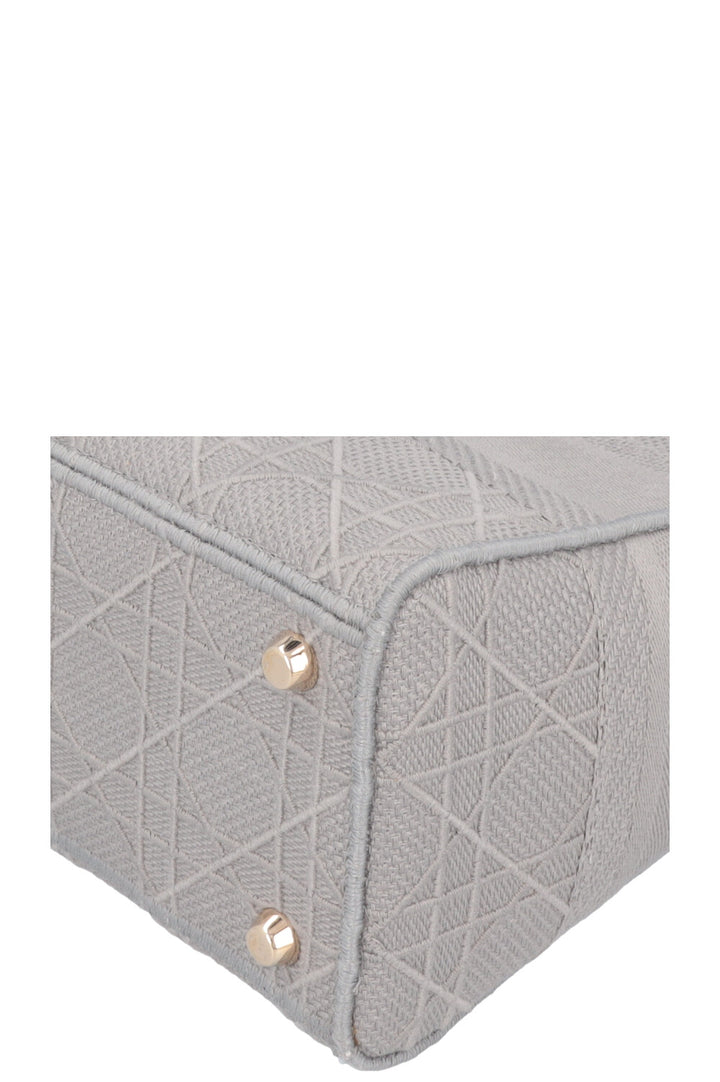 CHRISTIAN DIOR Lady D-Lite Cannage Canvas Grey