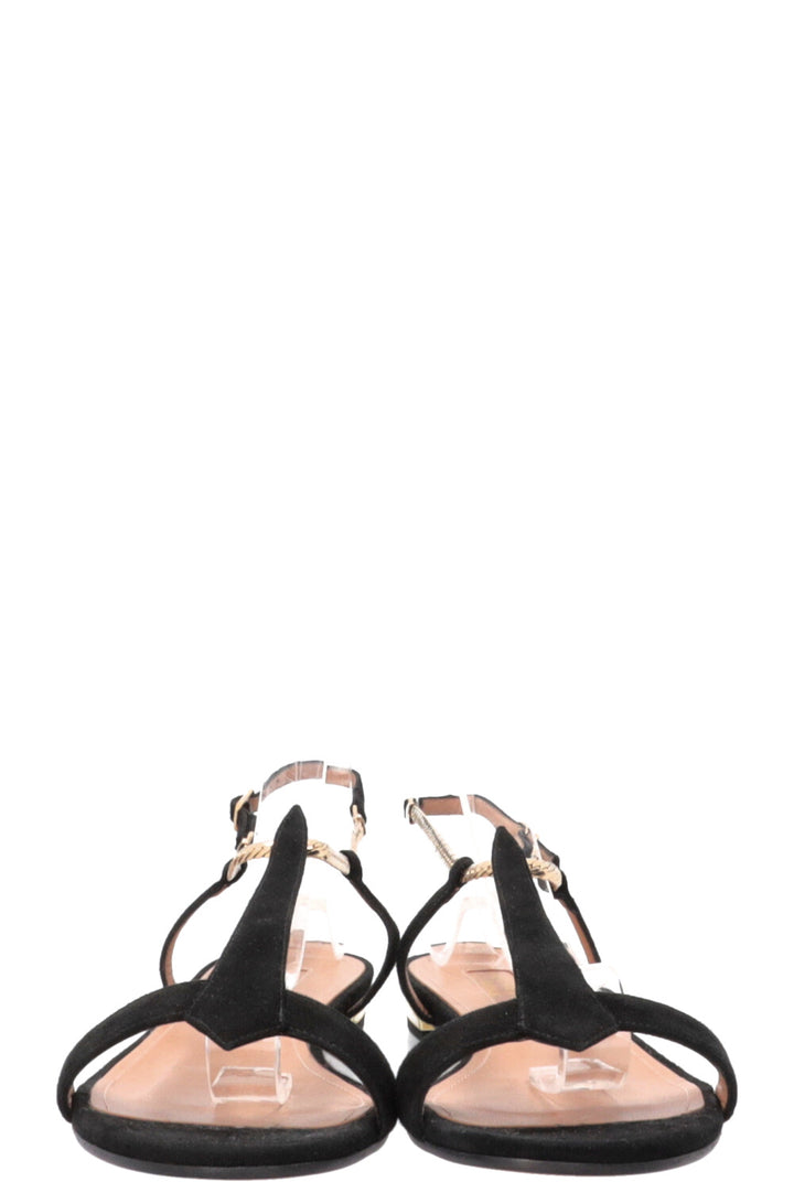 AQUAZURRA Vogue Sandals Suede Black