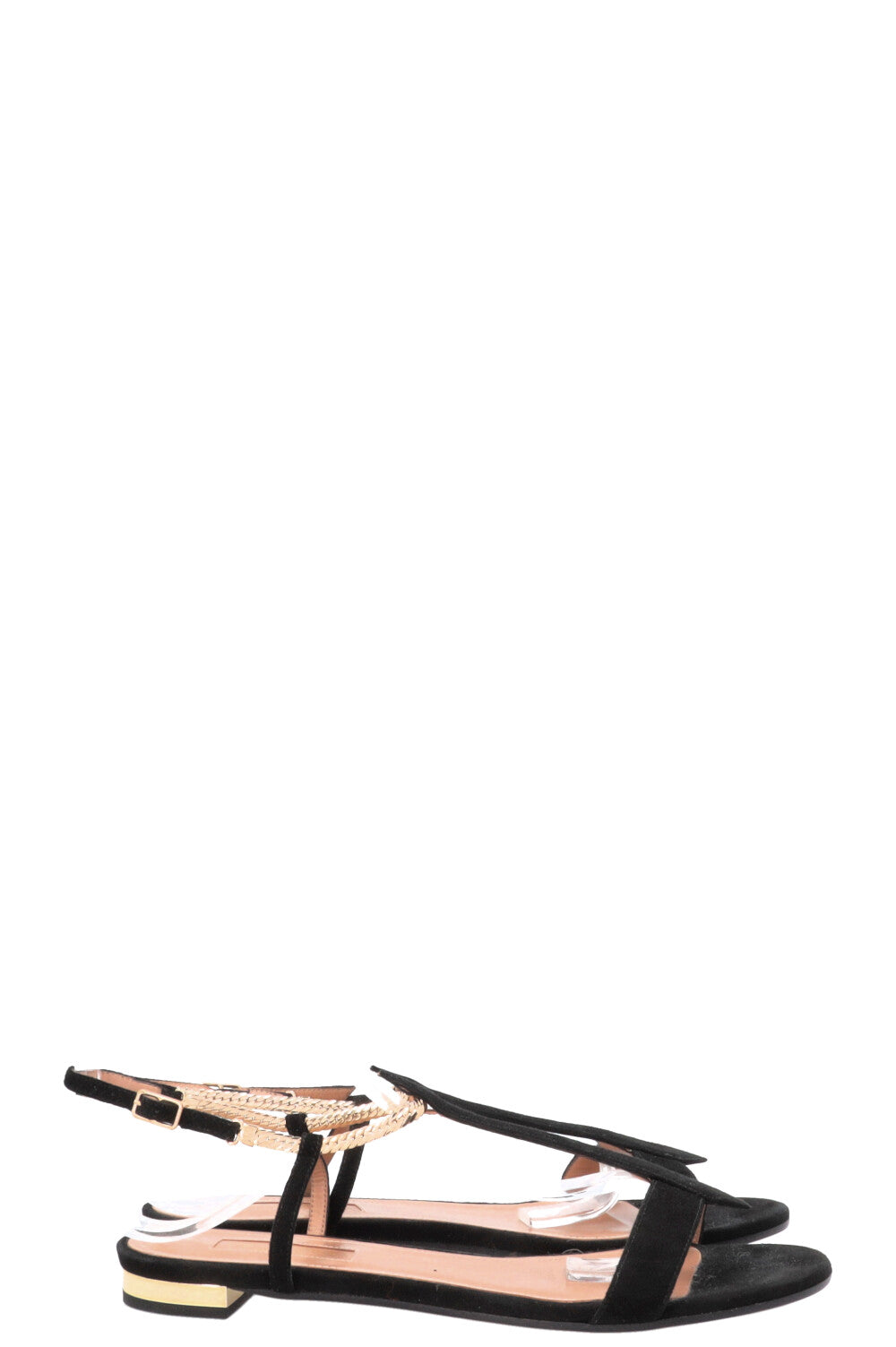 AQUAZURRA Vogue Sandals Suede Black