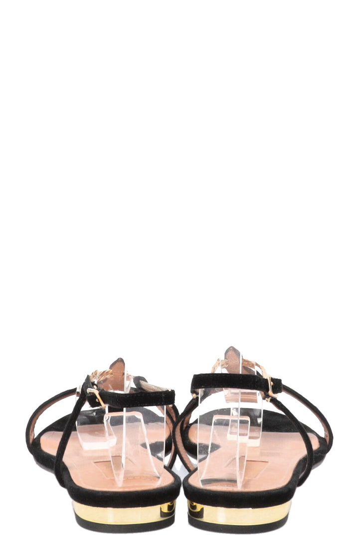 AQUAZURRA Vogue Sandals Suede Black