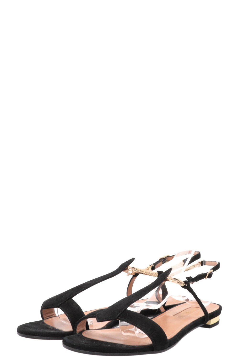 AQUAZURRA Vogue Sandals Suede Black
