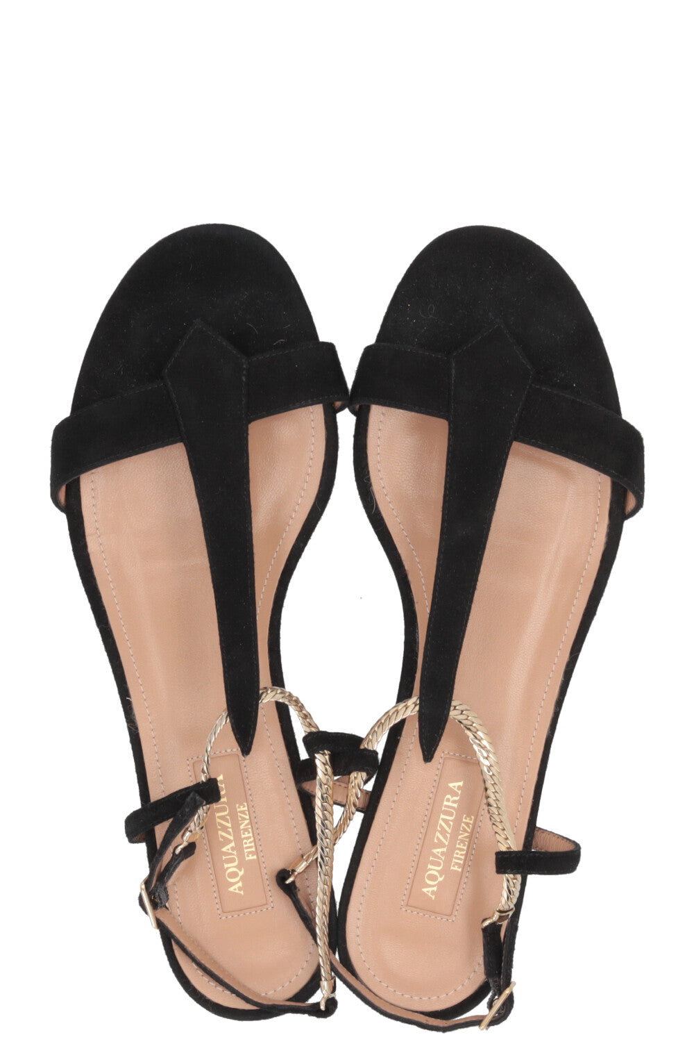 AQUAZURRA Vogue Sandals Suede Black