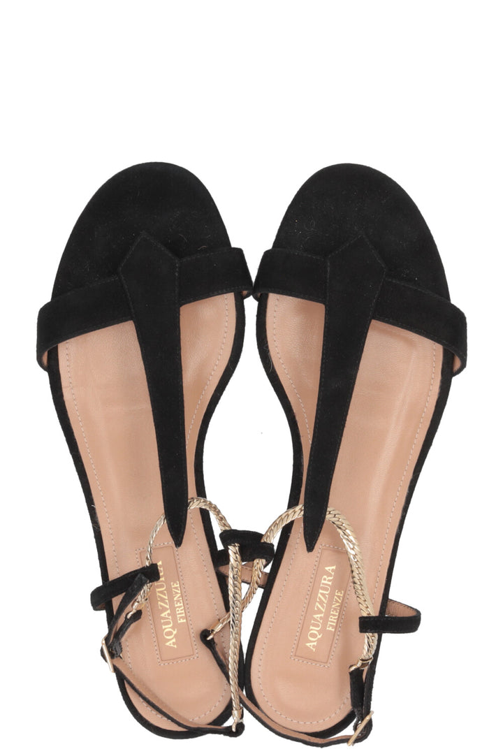 AQUAZURRA Vogue Sandals Suede Black