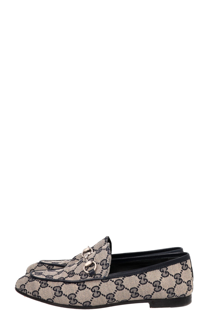 GUCCI Jordaan Loafers Supreme Canvas Navy