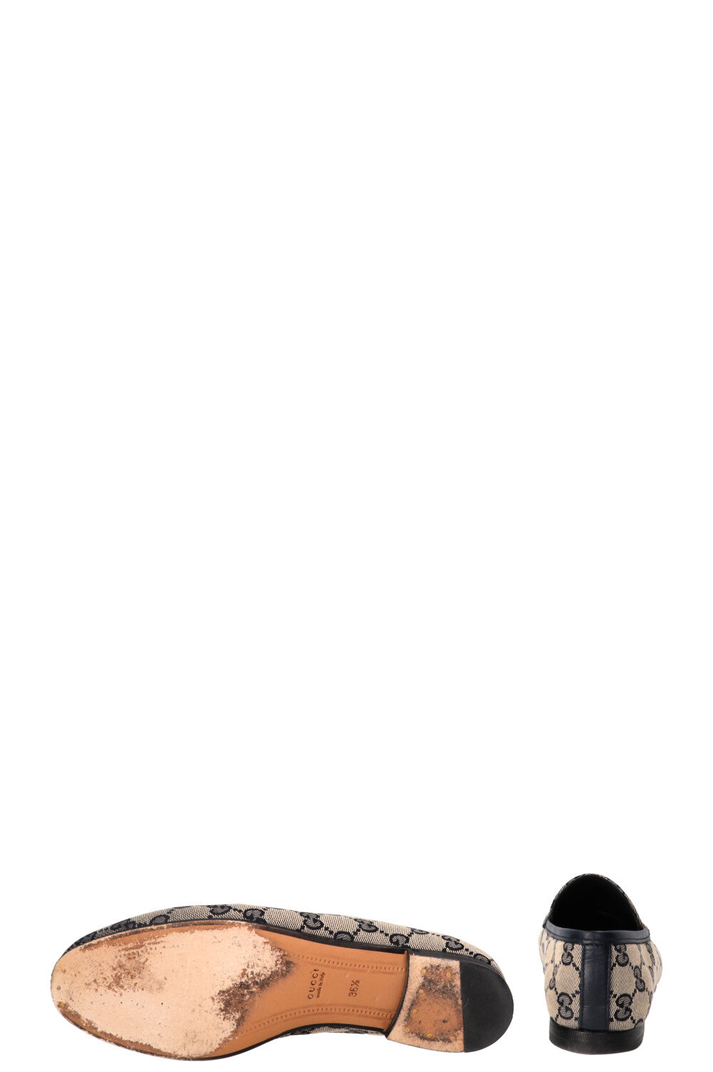 GUCCI Jordaan Loafers Supreme Canvas Navy