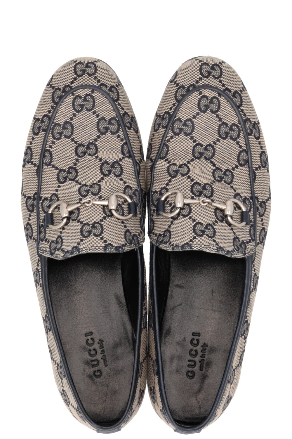 GUCCI Jordaan Loafers Supreme Canvas Navy