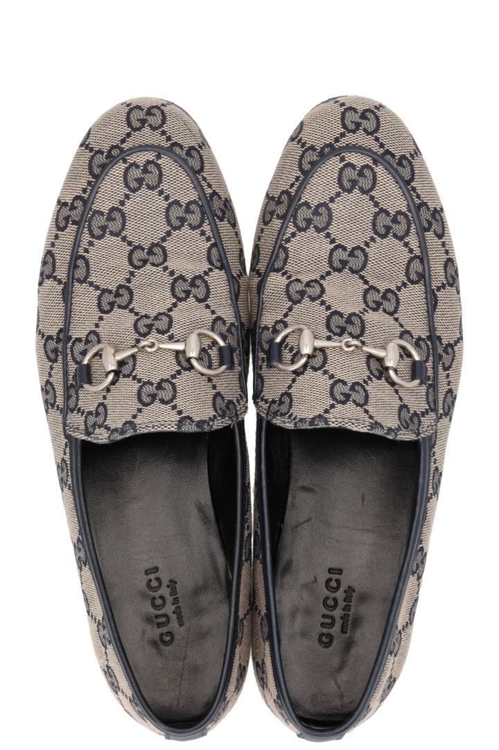 GUCCI Jordaan Loafers Supreme Canvas Navy