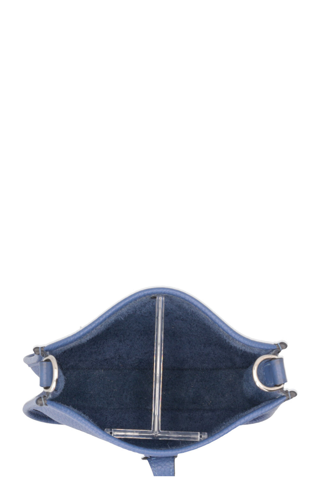 HERMÈS Mini Evelyne TPM 16 Clemence Bleu Brighton