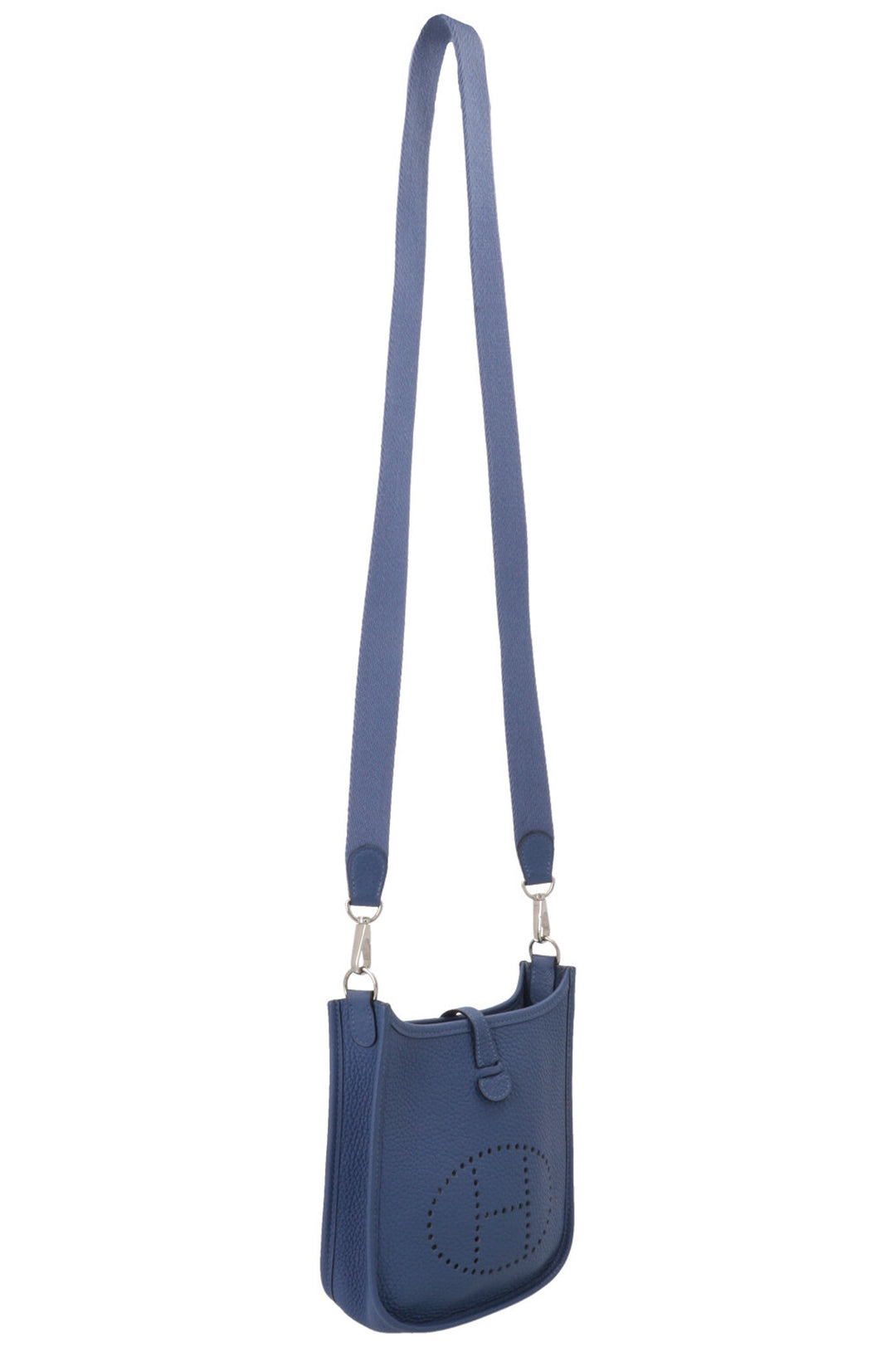 HERMÈS Mini Evelyne TPM 16 Clemence Bleu Brighton