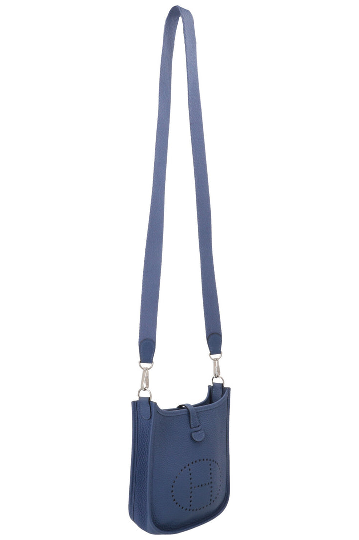 HERMÈS Mini Evelyne TPM 16 Clemence Bleu Brighton