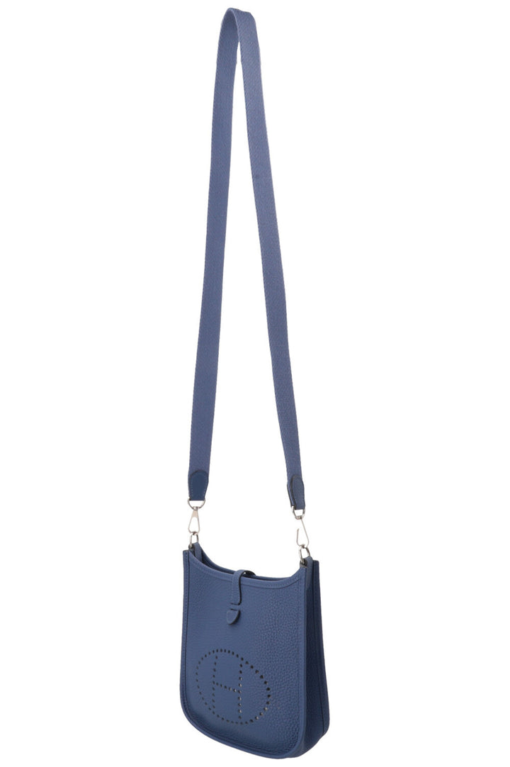 HERMÈS Mini Evelyne TPM 16 Clemence Bleu Brighton