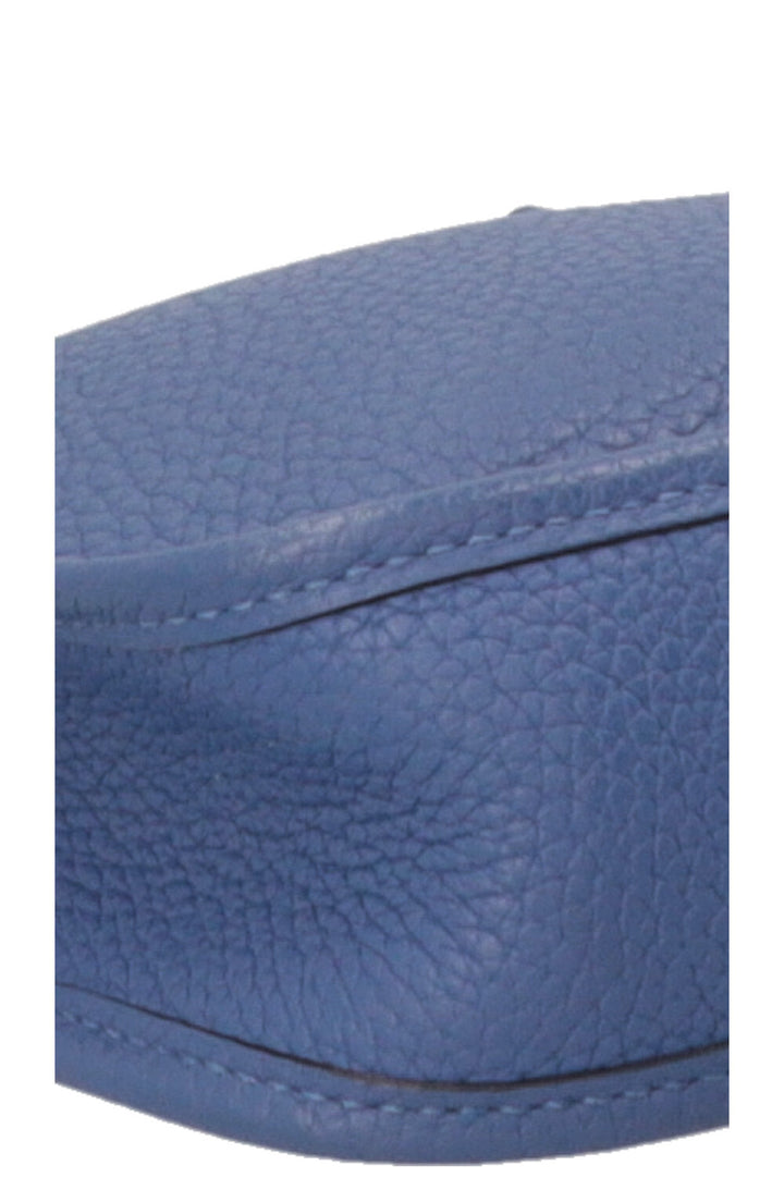 HERMÈS Mini Evelyne TPM 16 Clemence Bleu Brighton