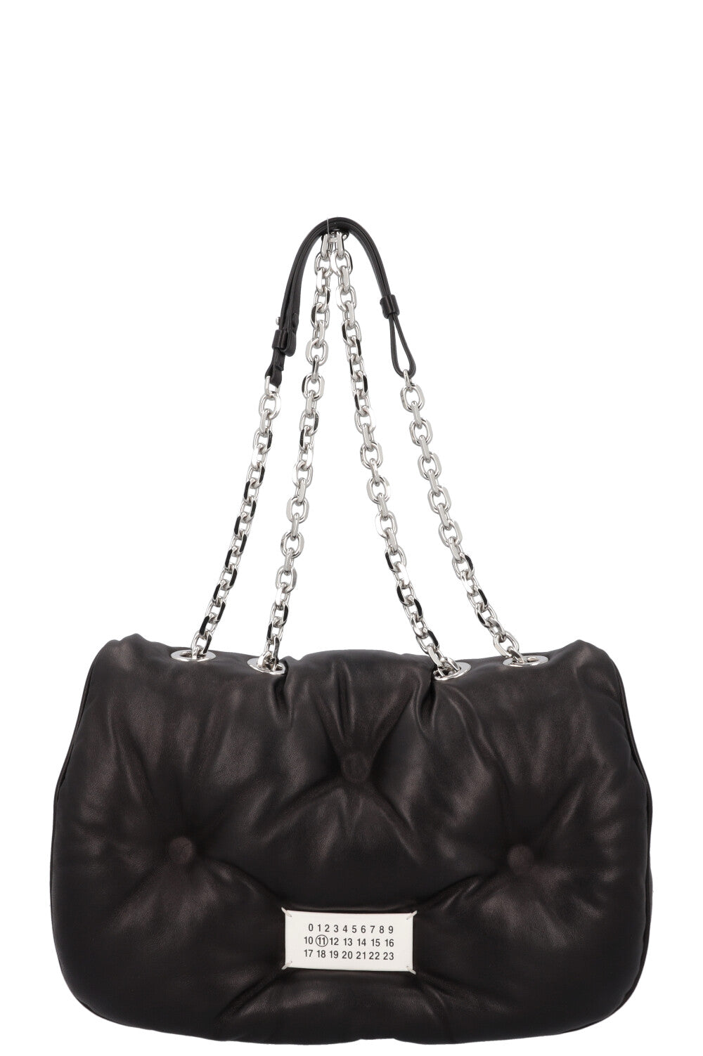 MAISON MARGIELA Glam Slam Flap Bag Medium Black