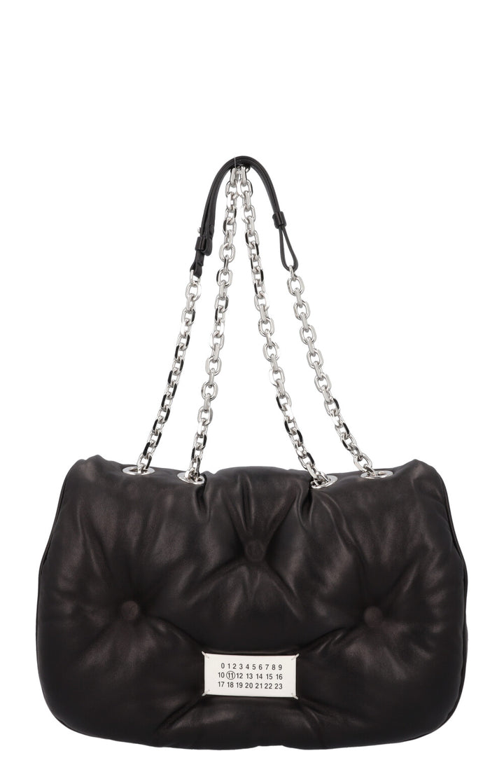 MAISON MARGIELA Glam Slam Flap Bag Medium Black
