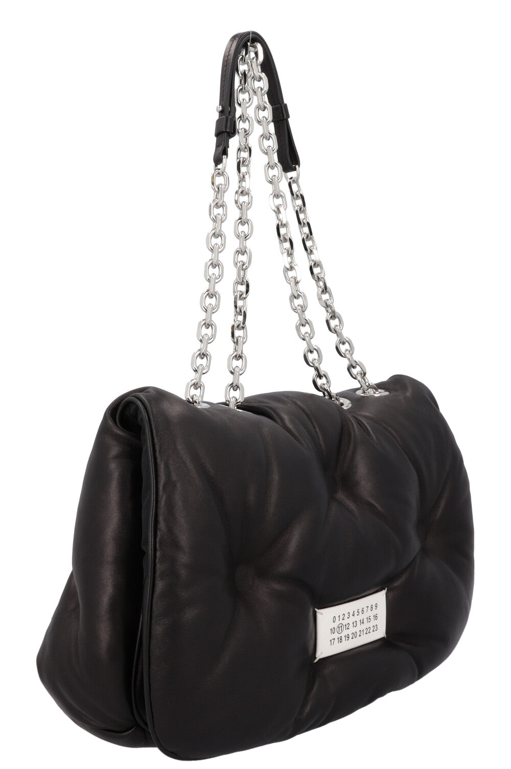 MAISON MARGIELA Glam Slam Flap Bag Medium Black