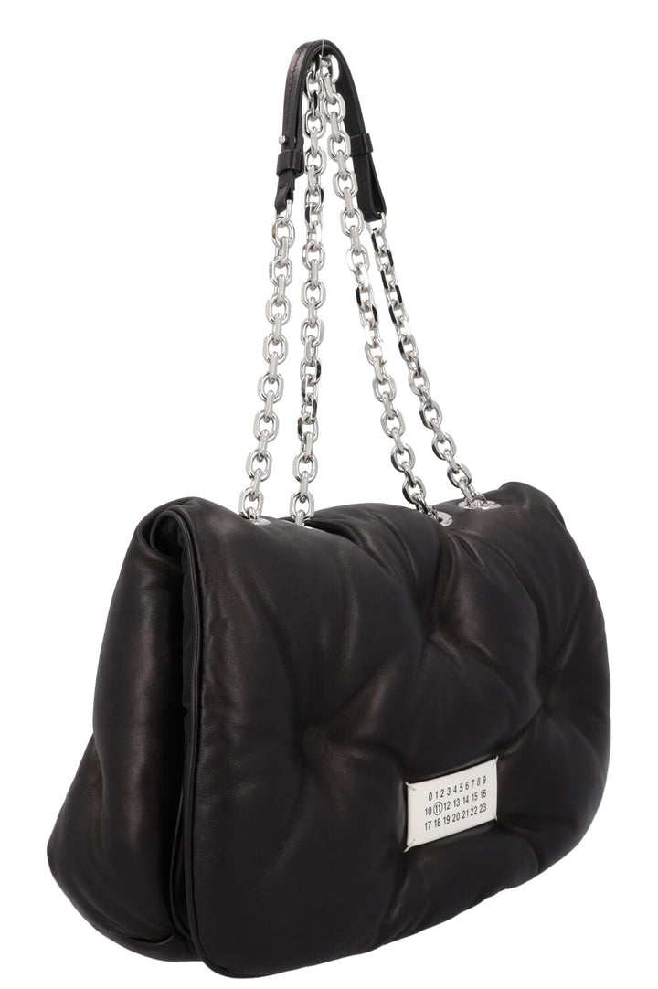MAISON MARGIELA Glam Slam Flap Bag Medium Black
