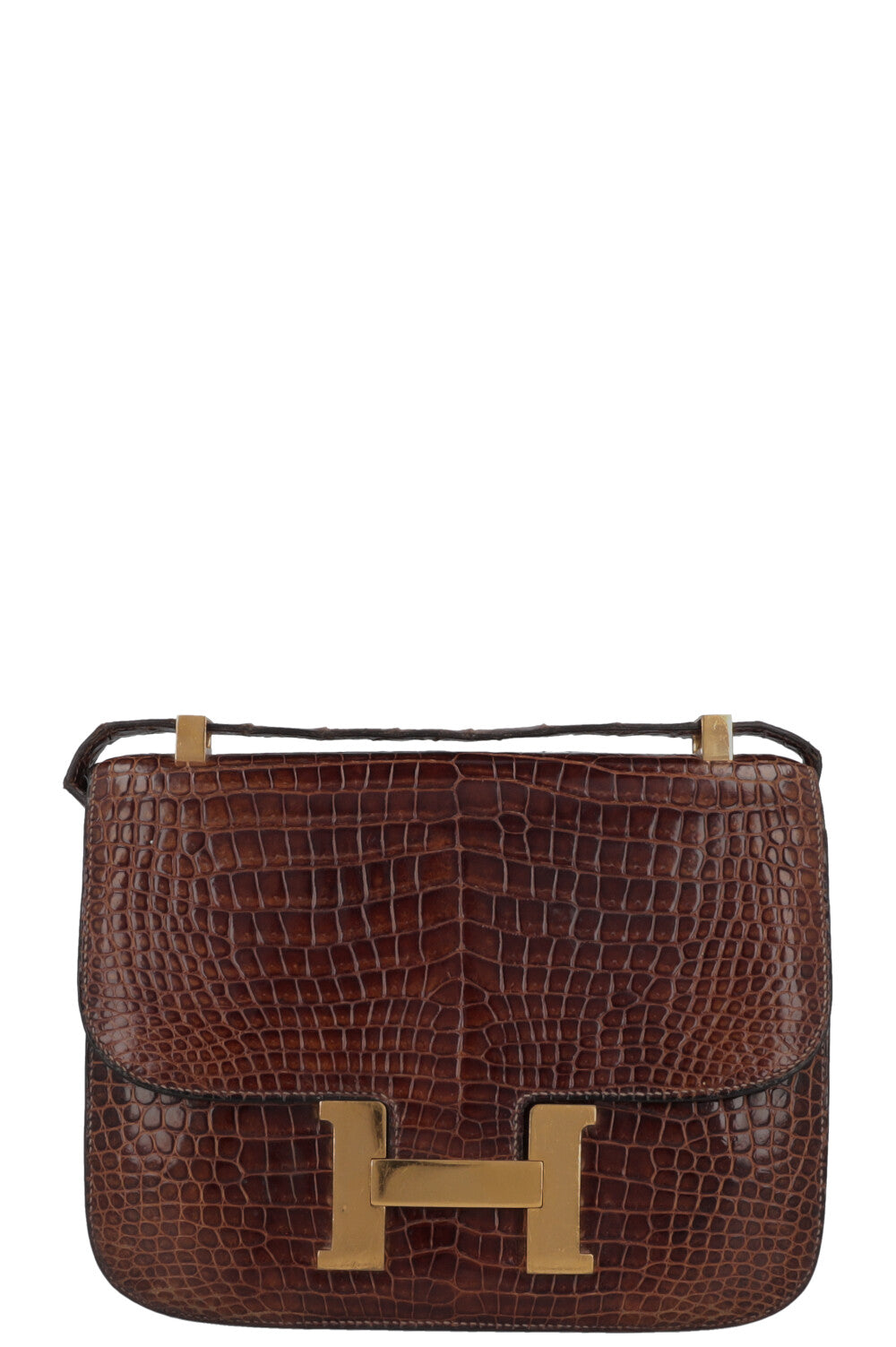 HERMÈS Constance 23 Crocodile Porosus Brown