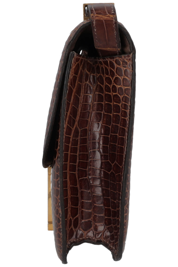 HERMÈS Constance 23 Crocodile Porosus Brown