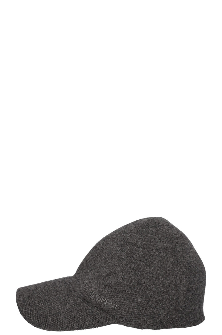Casquette de baseball en maille logo SAINT LAURENT Gris cachemire