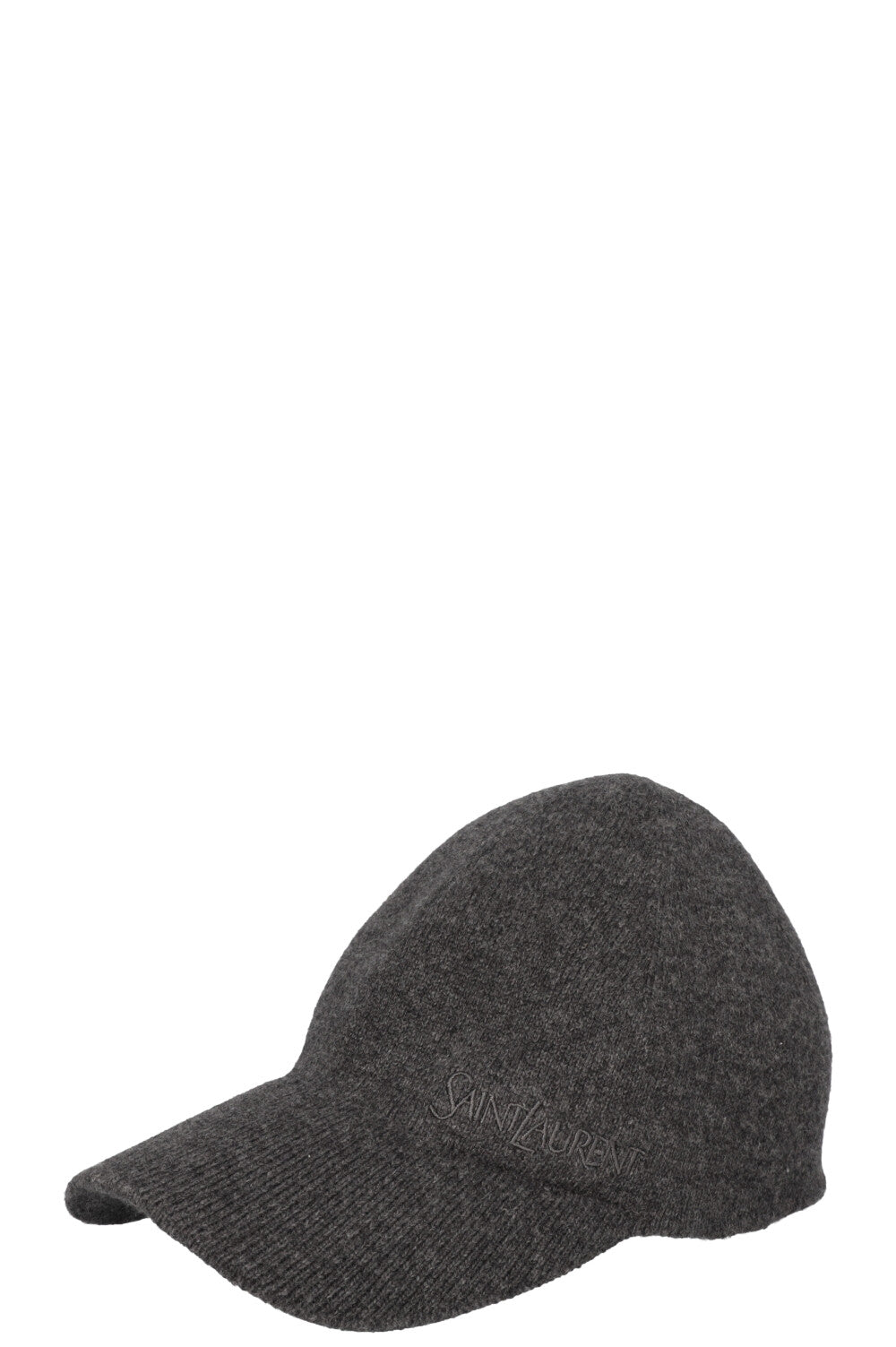 Casquette de baseball en maille logo SAINT LAURENT Gris cachemire