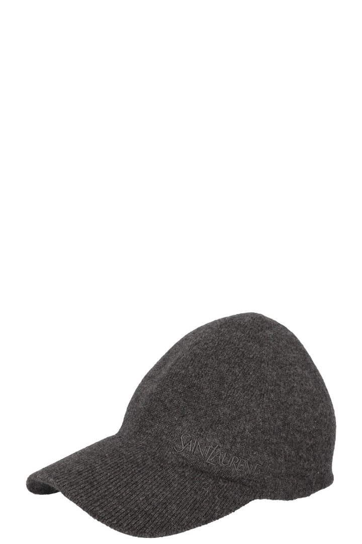 Casquette de baseball en maille logo SAINT LAURENT Gris cachemire