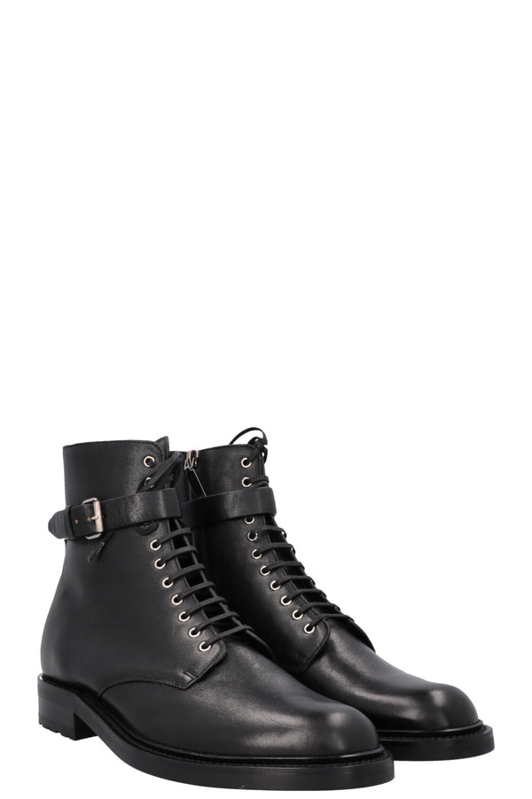 Bottines à boucle Army SAINT LAURENT noires
