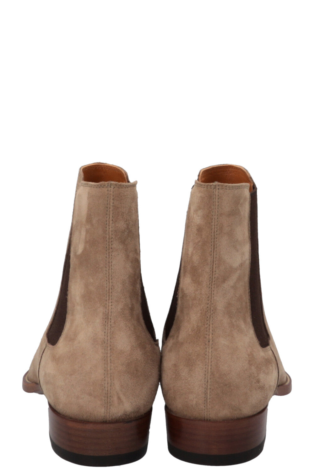 Bottes Chelsea Wyatt de SAINT LAURENT en daim beige