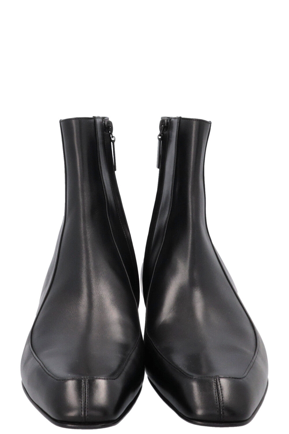 SAINT LAURENT Augustin Ankle Boots Leather Black