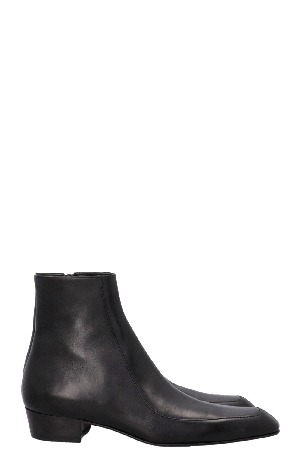 SAINT LAURENT Augustin Ankle Boots Leather Black