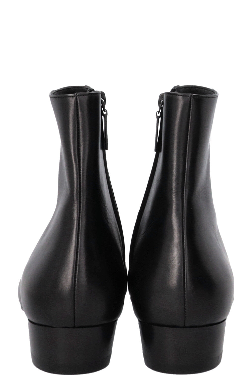 SAINT LAURENT Augustin Ankle Boots Leather Black