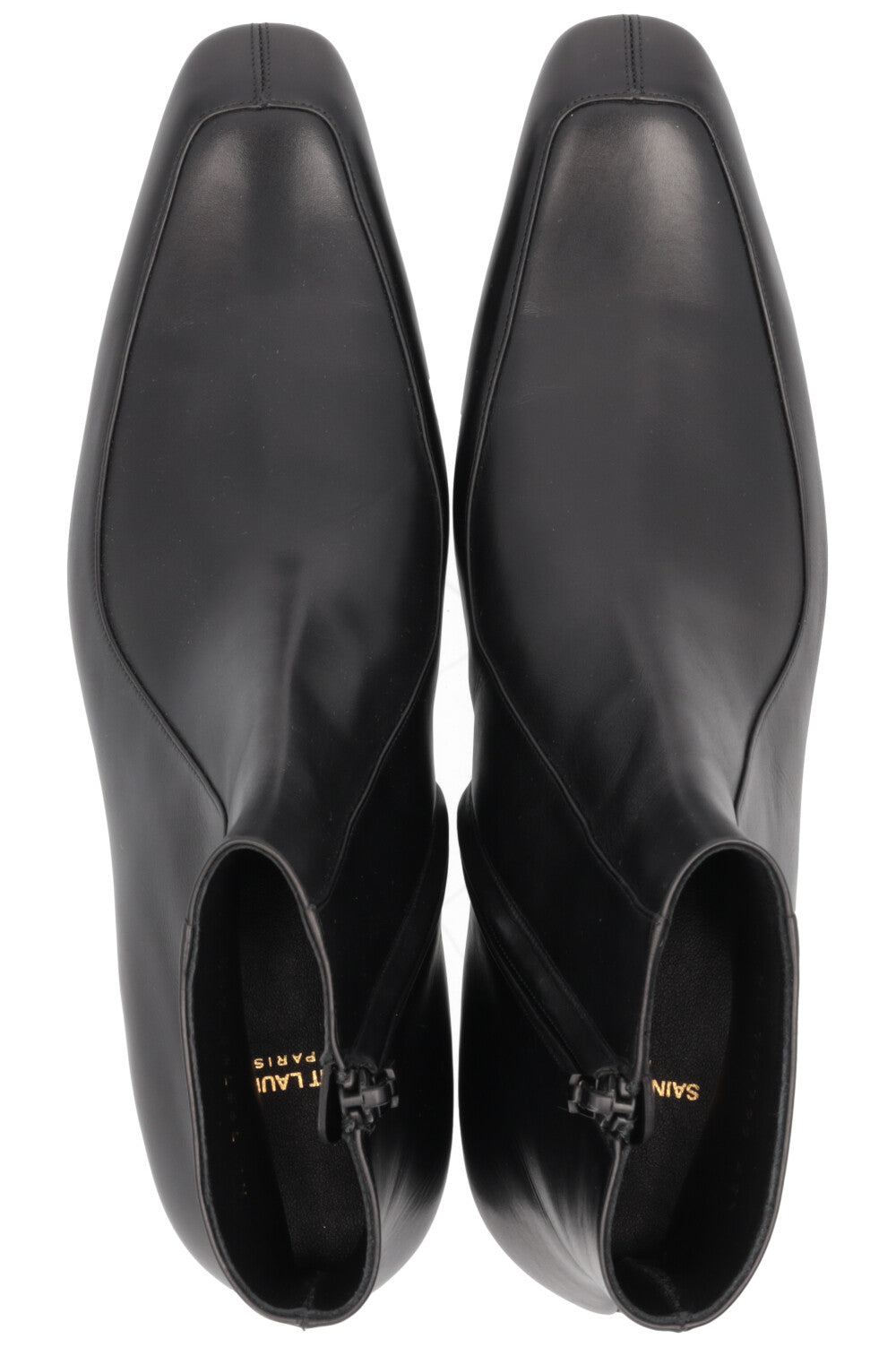 SAINT LAURENT Augustin Ankle Boots Leather Black