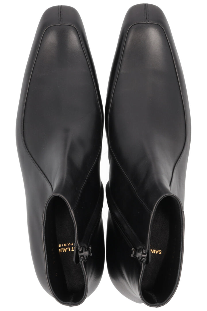 SAINT LAURENT Augustin Ankle Boots Leather Black