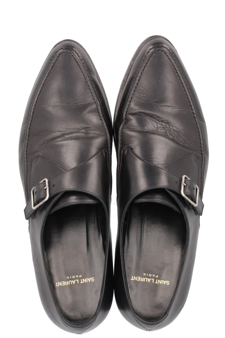 SAINT LAURENT Suit Flats Leather Black