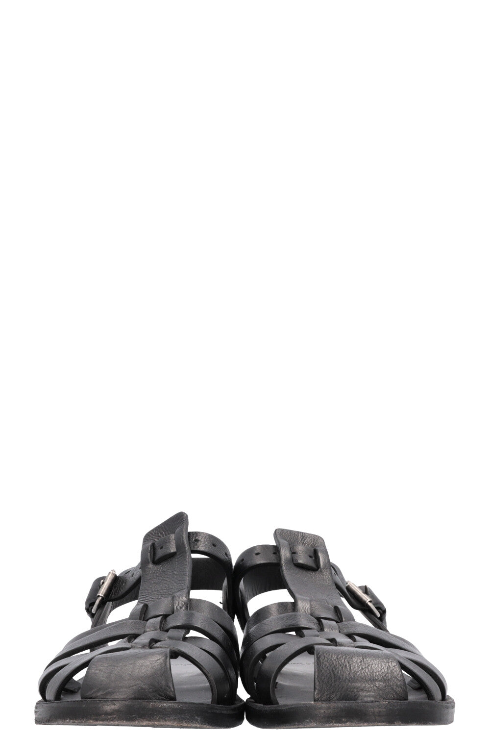 SAINT LAURENT Sandals Leather Black