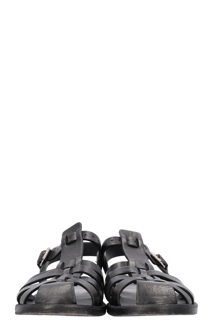 SAINT LAURENT Sandals Leather Black