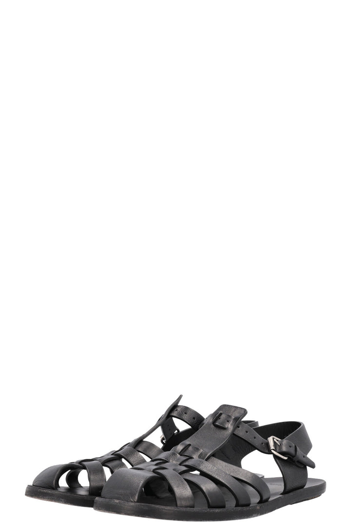 SAINT LAURENT Sandals Leather Black