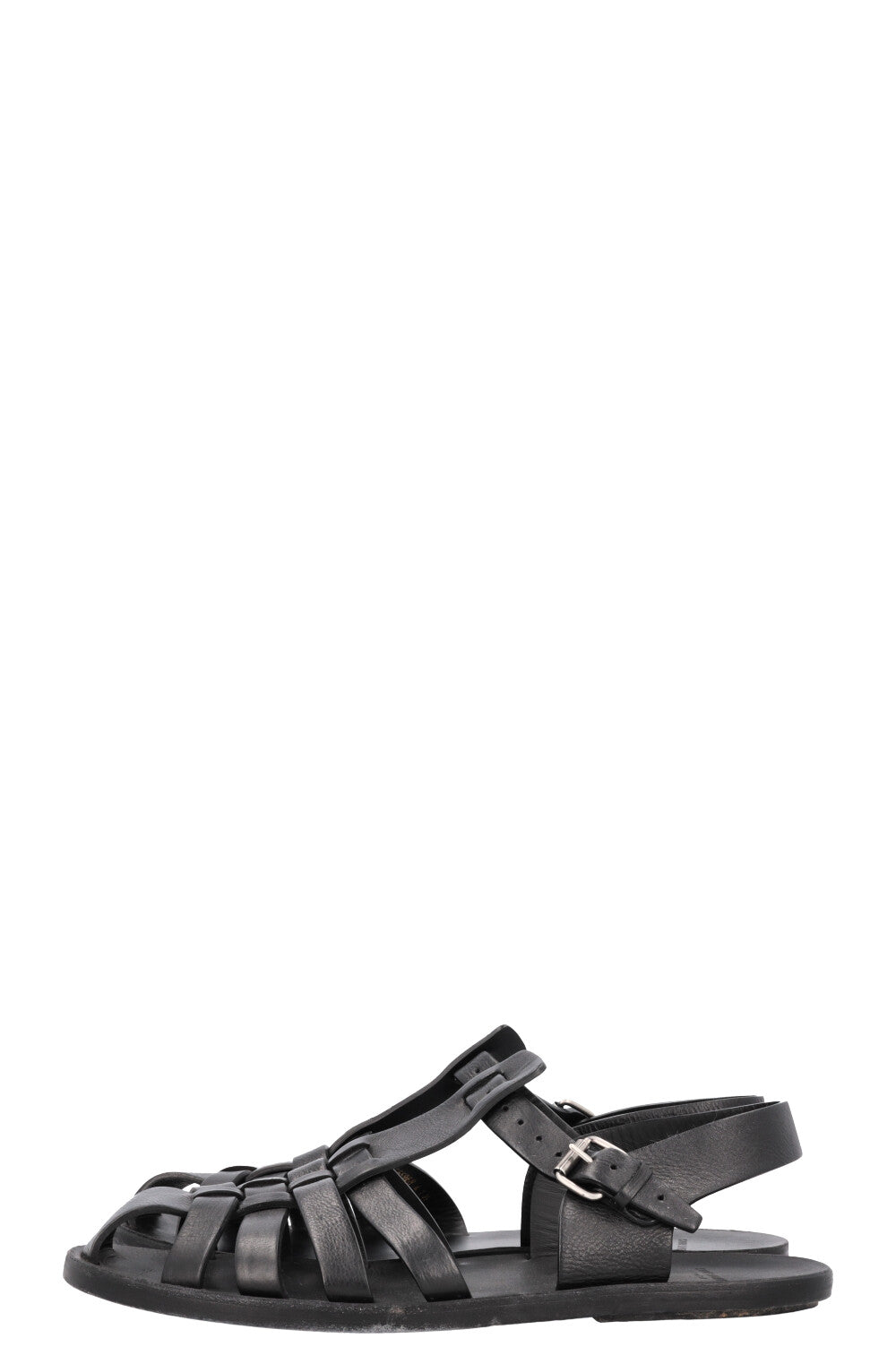 SAINT LAURENT Sandals Leather Black