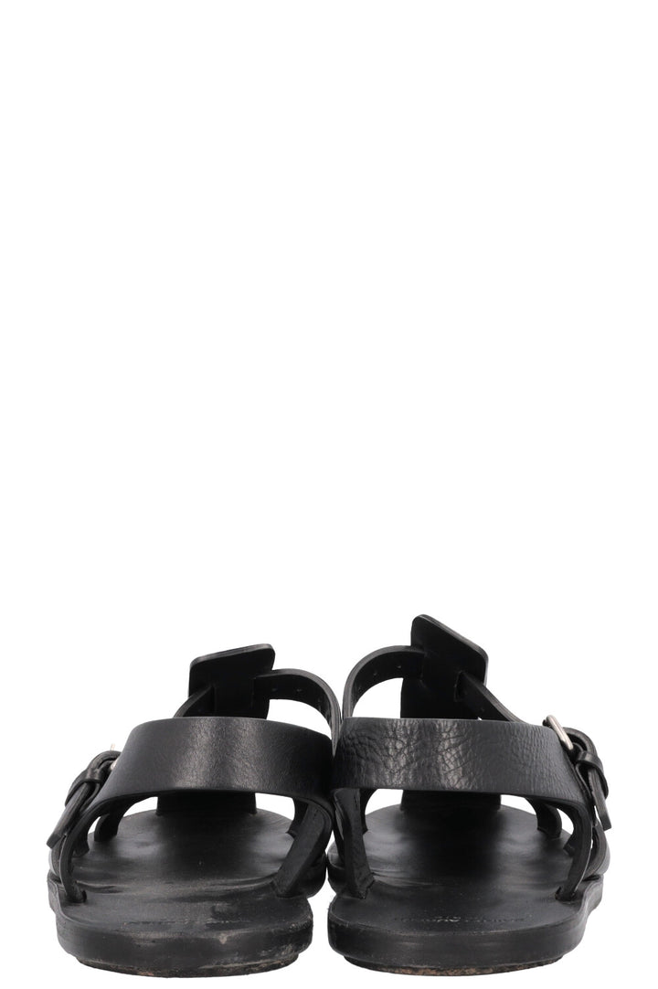 SAINT LAURENT Sandals Leather Black