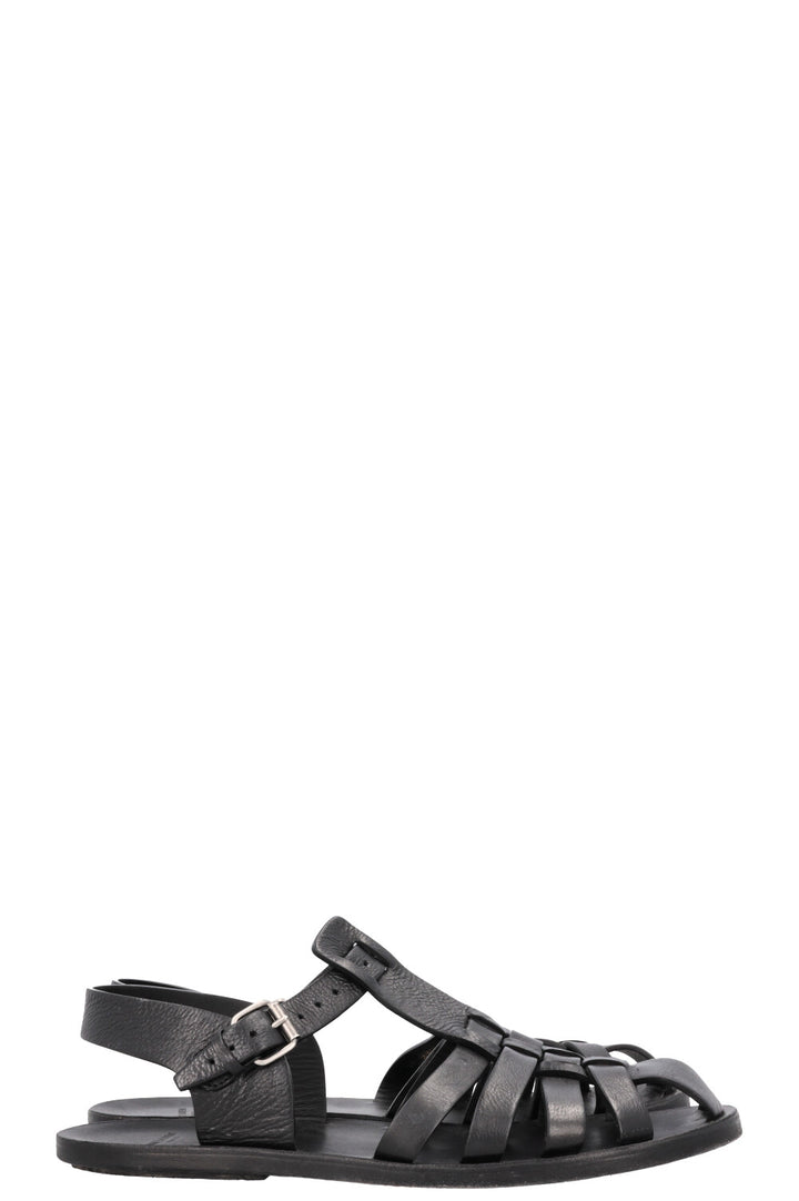 SAINT LAURENT Sandals Leather Black