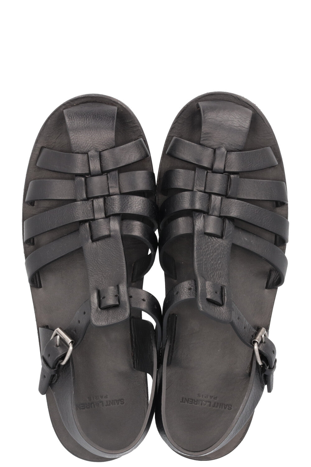 SAINT LAURENT Sandals Leather Black