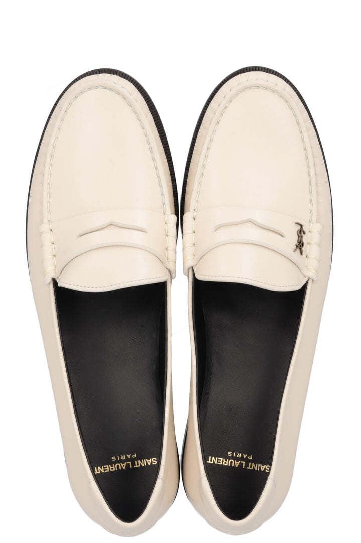 SAINT LAURENT Le Mocassin Ivoire