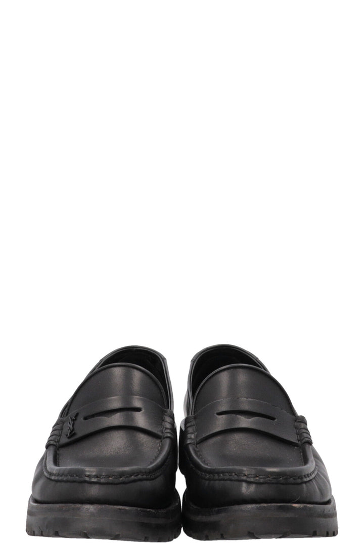 SAINT LAURENT Le Loafers Cuir Noir