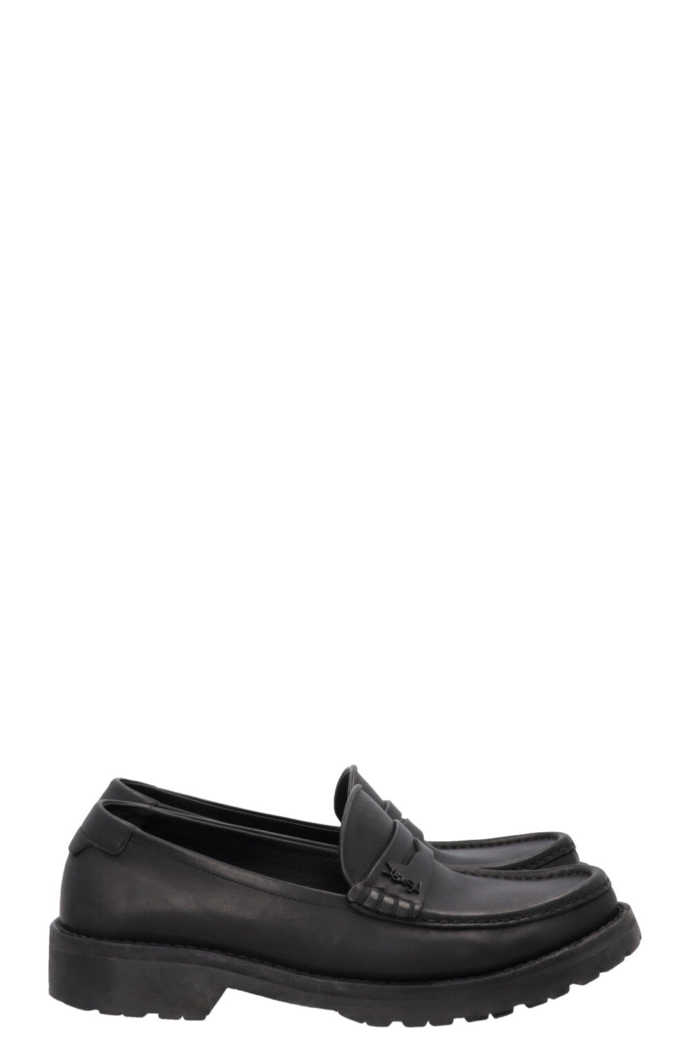 SAINT LAURENT Le Loafers Cuir Noir