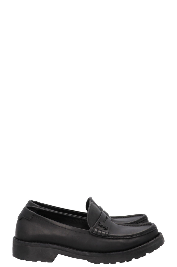 SAINT LAURENT Le Loafers Cuir Noir