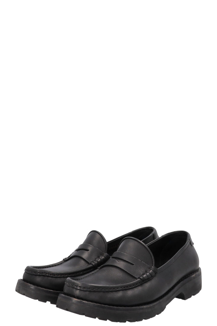 SAINT LAURENT Le Loafers Cuir Noir